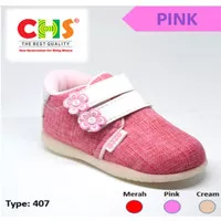 Sepatu anak cewek/perempuan umur 1 2 tahun antislip bunyi cit cit(407)
