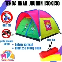 Tenda Anak 140 cm x 140 cm Ukuran Sedang Besar Kemah Camping Mainan An