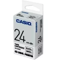 EZ Pita Label Printer XR-24WE1 24mm Black on White Tape Casio PUTIH