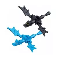 Minecraft Roblox Blue Black Tame Mob Ender Dragon Minifigure Lego