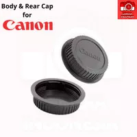 Body and Rear Cap Canon DSLR - Tutup Body Kamera dan Sensor Lensa