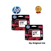 Tinta HP INK 678 Black & Color (1 set) Cartridge Original Bk + Colour