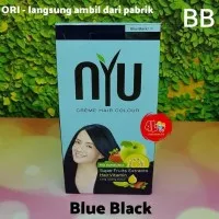 PROMO BB Pewarna Cat Rambut NYU Creme Hair Colour Warna Blue Black