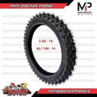 Ban Luar Trail Ring 14 Ukuran 60/100-14 atau 2.50-14 Offroad - Depan