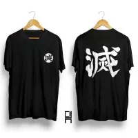 OP076 Tshirt Pria Kaos Pria Kaos Distro Kanji Japan - Hitam, L