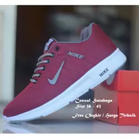 Sepatu Santai Pria Wanta Nike - Maroon A02