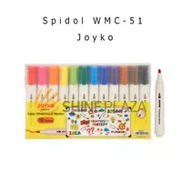 Spidol Whiteboard 12 Warna Joyko WMC-51 - Spidol Whiteboard Joyko