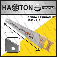 Gergaji Kayu Gergaji Tangan 18 Hasston Hand Saw 1260 - 118