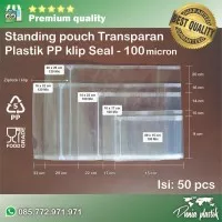 Standing Pouch 16x32 Tebal 100 Micron isi 50 Lembar