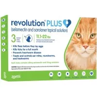 revolution cat plus 1ml green 1 box obat kutu kucing adult