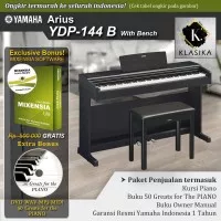 Yamaha Arius YDP 144 / YDP144 -Penerus YDP-143/YDP143 Piano Digital - - Hitam