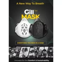 Masker Medis Gill Mask Reusable Face Mask Respirator Pakai Ulang White