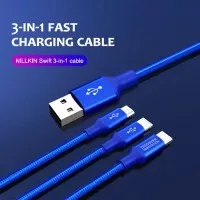 KABEL DATA NILLKIN SWIFT CHARGER ANDROID IPHONE MICRO/TYPE-C/LIGHTNING