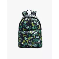 Tas Ransel Pria Lacoste Mens Crocoseries Printed Canvas Zippered Backp