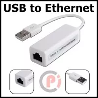 USB 2.0 to LAN Ethernet Card Adapter Converter Putih