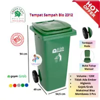 Tempat sampah BIO 120 liter 2312 green leaf