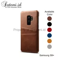 Leather Case Casing Kulit Card Slot Samsung Galaxy S9 S9plus S9+ plus