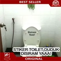 Stiker toilet duduk disiram yaa