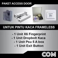Paket Access Control X6 / Access Door Lock Pintu Kaca Frameless