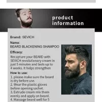 Sevich Cat Pewarna Kumis - Cat Pewarna Jenggot - Sevich Beard Shampoo