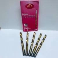 Mata Bor Besi ATS 12mm - Bor Kuning HSS TiN Twist Drill 12 mm