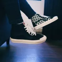 SEPATU VANS SK8 HIGH OG STYLE 138 LX SUEDE CANVAS BLACK CHECK