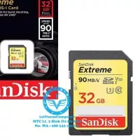 SDHC SANDISK EXTREME 32GB 90MBPS CLASS 10 / MEM26-SAN