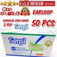 MASKER SENSI / FACE MASK 50 PCS EARLOOP / MASKER WAJAH 3PLY 50pcs