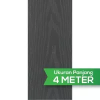 Lisplang / Lisplank / PVC Plank ( Warna Abu TUA 200 x 8 x 4000 mm )