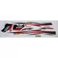 stiker. striping body yamaha 125zr warna merah (KODE 125ZR 10 RED)