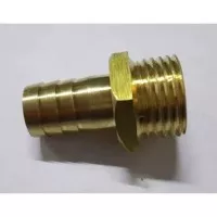 konektor selang nepel slang 3/4 x 5/8 kuning drat luar nipple sok hose