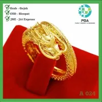 CINCIN NAGA CHINA WARNA GOLD UNTUK PRIA FASHION PRIA RING SILVER 925 - 6