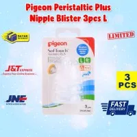 PIGEON PERISTALTIC+NIPPLE BLISTER 3PCS L