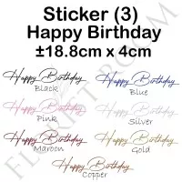 Sticker Balon Happy Birthday (3) - Hiasan Balon - Kado - Aksesoris