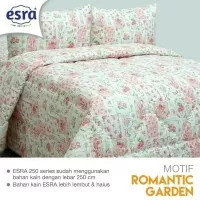 kain bahan sprei meteran katun Esra motif Romantic garden