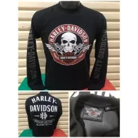 Kaos Harley Davidson Long Sleeve - Milwaukee USA,Black 2