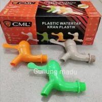 KERAN AIR PVC PLASTIK / KRAN 1/2 3/4 INCH TEMBOK TAMAN