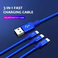 NILLKIN SWIFT 3IN1 USB LIGHTNING/MICRO/TYPE-C KABEL DATA CABLE CHARGER