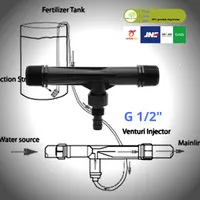 VENTURY INJECTOR fertilizer venturi injektor mixer pupuk 1/2" inch