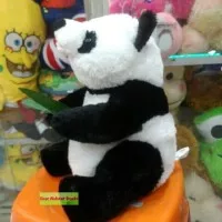 Boneka Baby Panda Pegang daun Lucu