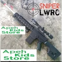 Airsoft Gun Spring Sniper LWRC SABR MAINAN TEMBAK TEMBAKAN