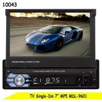 TV Mobil 7 inch 9601 HD Bluetooth Head Unit 1 Din Tape Mobil Universal