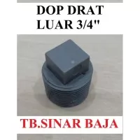 Dop Drat Luar 3/4" AW PVC / Plug / Tutup / Sumbat