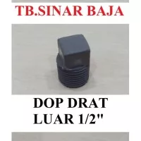 Dop Drat Luar 1/2" AW PVC / Plug / Tutup / Sumbat