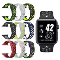 STRAP APPLE WATCH NIKE + RUBBER SPORT SILICON BAND 1 2 3 4 5 42MM 44MM