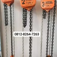 Chain Block VITAL 1.5 Ton x 5 Meter - Takel Hand Chain Block Hoist