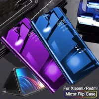 Flip Mirror Case Samsung Galaxy J7 Prime Clear View Standing Cover