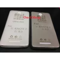 Silikon Soft Jelly Ultrathin Case Xiaomi Redmi Note 2 Hitam Transparan