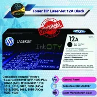 Toner Original HP LaserJet 12A Black (Q2612A) NEW - Hitam