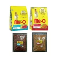 Makanan Kucing Kering Me-O 1 Kg Repack Tuna / Salmon Adult Dry 1Kg Meo